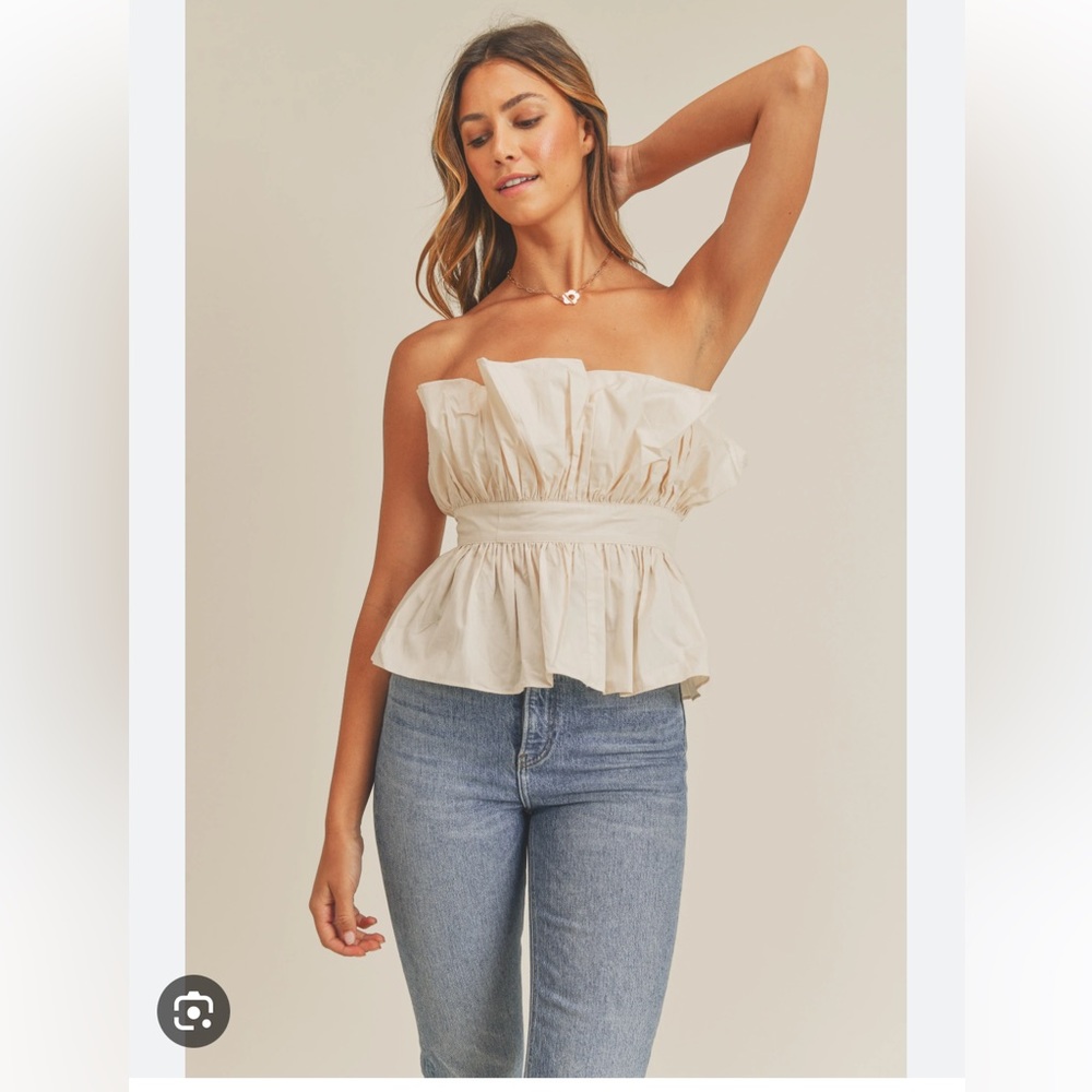 Mable strapless top